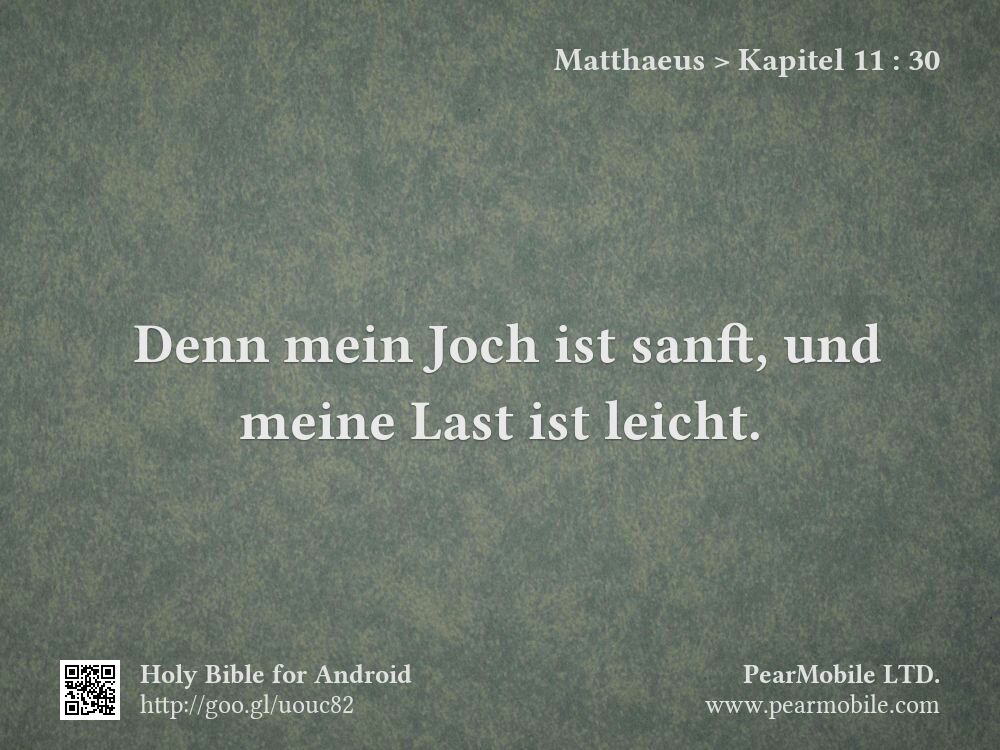 Matthaeus, Kapitel 11:30